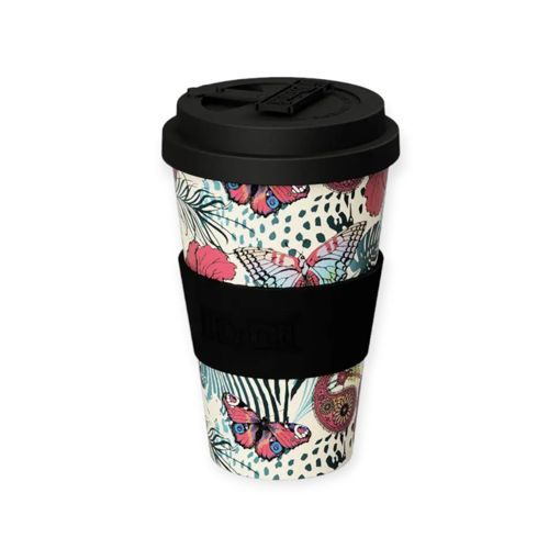 Picture of IDRINK TRAVEL MUG 435ML BUTTERFLY